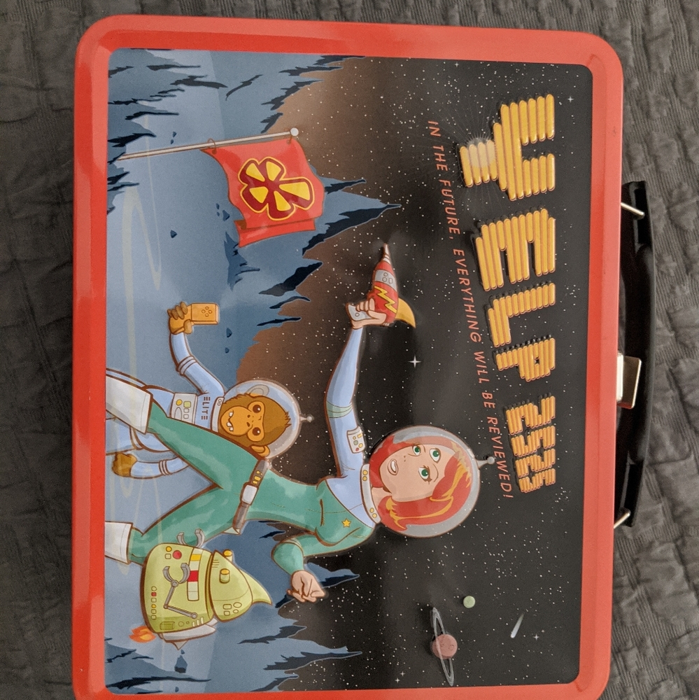 Elite Yelp Metal Lunchbox Lunch Pail Never Used